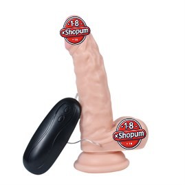 17 cm Gerçekçi Titreşimli Dildo Vibratör Penis - Hunk Eagle