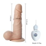 10 Titreşimli Oynar Başlı USB Şarjlı 14,5 cm Teknolojik Vibratör Penis - Super Man S