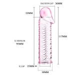 11,5 cm silikon şeffaf penis kılıfı.