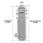 12,8 cm klitoris uyarıcılı tırtıklı penis kılıfı.