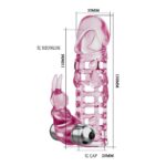 13 cm klitoris uyarıcılı titreşimli penis kılıfı.