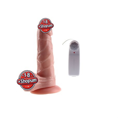 14 cm Kumandalı Gerçekçi Titreşimli Dildo Vibratör Penis