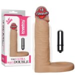 15 cm Realistik Titreşimli Anal Dildo ve Penis Halkası