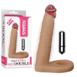 16 cm Realistik Titreşimli Anal Dildo ve Penis Halkası