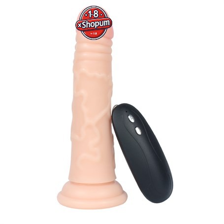 16,5 cm Realistik Testissiz Titreşimli Dildo Penis - Glenn