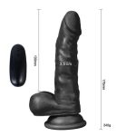 17 cm Titreşimli Gerçekçi Silikon Vantuzlu Zenci Penis - Adonis