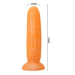 17 cm Vantuzlu Mısır Şeklinde Silikon Anal Plug