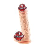 18 cm Realistik Damarlı Vantuzlu Dildo Penis