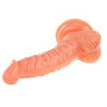 19 cm Belden Bağlamalı Gerçekçi Titreşimli Dildo Vibratör Penis Set