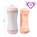 20 cm Çift Taraflı Realistik Suni Oral & Vajinal Mastürbatör