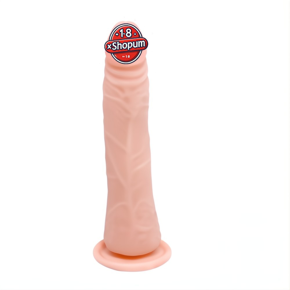 20 cm Vantuzlu Kıkırdaklı Realistik Anal Dildo Penis