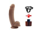 20,5 cm Belden Bağlamalı Gerçekçi Melez Dildo Penis - Boss