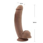 20,5 cm Belden Bağlamalı Gerçekçi Melez Dildo Penis - Boss