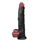 21 cm Gerçekçi Silikon Vantuzlu Zenci Penis - XSword