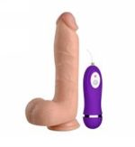 21 cm Belden Bağlamalı Titreşimli Realistik Dildo Penis Set