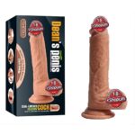 22 cm Et Dokulu Realistik Penis Vantuzlu Kalın Dildo - Dean