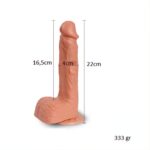 22 cm İleri Geri Hareketli Gerçekçi Silikon Vantuzlu Penis - Hill