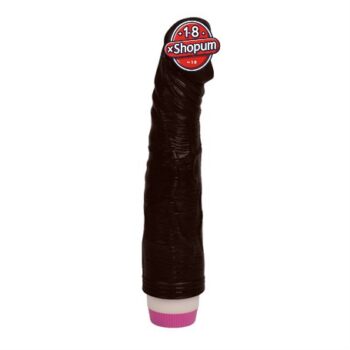 23 cm Titreşimli Realistik Vibratör Zenci Penis Dildo