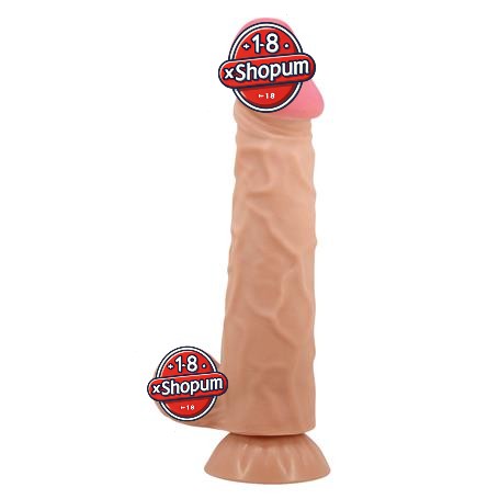 24 cm Kıkırdak Yapılı Çift Katmanlı Gerçekçi Dildo Penis