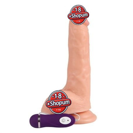 24,5 cm Gerçekçi Titreşimli Dildo Vibratör Penis - Beast