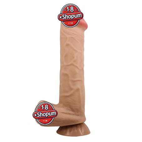 26 cm Kıkırdak Yapılı Çift Katmanlı Gerçekçi Dildo Penis