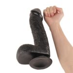 27,5 cm Dev Boy Realistik Vantuzlu Zenci Dildo Penis