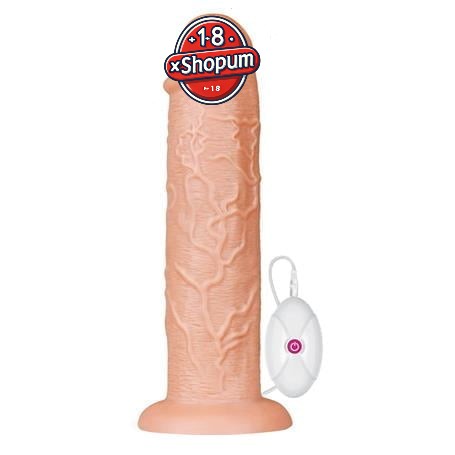 28 cm Gerçekçi 10 Titreşimli Testissiz Dildo Vibratör Penis