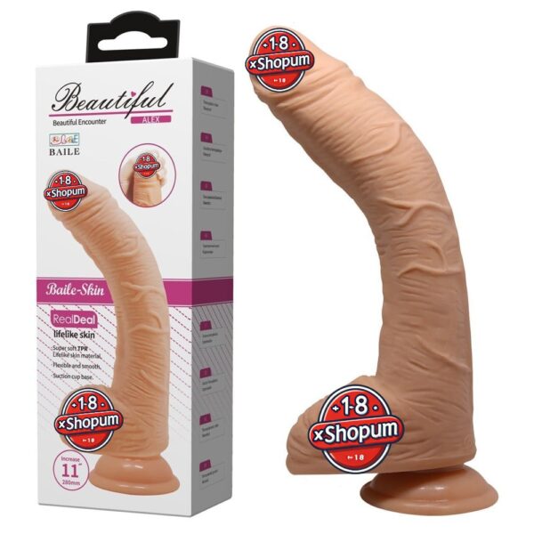 28 cm Gerçekçi Kalın Dildo Penis - Alex