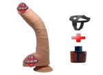 28 cm Belden Bağlamalı Gerçekçi Kalın Dildo Penis - Alex