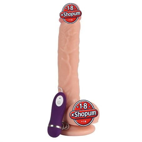 26 cm Gerçekçi Titreşimli Dildo Vibratör Penis - Optimus