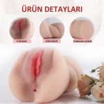 3 Boyutlu Gerçekçi Anal & Vajinal Mastürbatör - Carrie