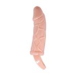 3 cm dolgu uzatmalı titreşimli penis kılıfı prezervatif vibratör.