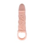 3 cm dolgu uzatmalı titreşimli penis kılıfı prezervatif vibratör.