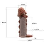 3 cm uzatmalı damarlı penis kılıfı.