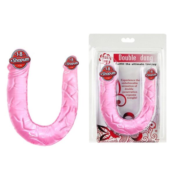 30 cm Çift Taraflı Jel Yumuşak Penis Dildo