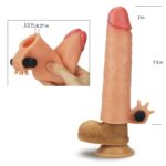 5 cm uzatmalı realistik titreşimli penis kılıfı XTender.