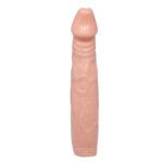 6 cm dolgulu uzatmalı silikon penis kılıfı.