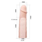 6 cm dolgulu damarlı ekstra uzun penis kılıfı.