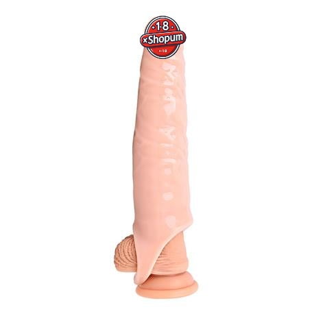 7 cm dolgulu realistik ten rengi penis kılıfı.