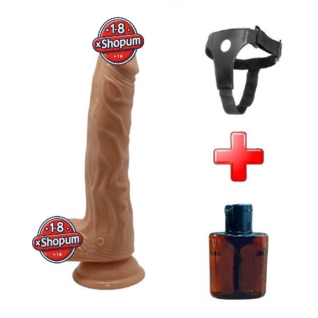 Belden Bağlamalı USB Şarjlı 20 cm Oynar Başlı İleri Geri Hareketli Titreşimli Dildo