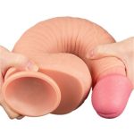 Belden Bağlamalı Yeni Nesil Çift Katmanlı 30,5 cm Realistik Dev Dildo Penis