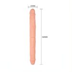 Double Dong Çift Taraflı İki Yönlü Esnek Dildo Kıkırdaklı Penis 36 cm