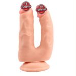 İki Uçlu Vantuzlu Realistik Çatal Dildo