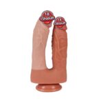 İki Uçlu Vantuzlu Yeni Nesil Realistik Çatal Dildo Penis