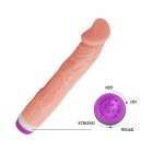 Güçlü Titreşimli 22 cm Realistik Vibratör Gerçekçi Penis Dildo