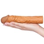 Nature Extender 5 cm dolgulu premium melez silikon penis kılıfı