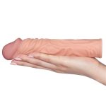 Nature Extender 5 cm dolgulu premium ten rengi silikon penis kılıfı.