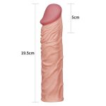 Nature Extender 5 cm dolgulu premium ten rengi silikon penis kılıfı.