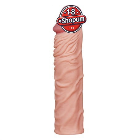 Nature Extender 5 cm dolgulu premium ten rengi silikon penis kılıfı.