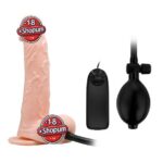 19 cm Pompalı Büyüyen Realistik Penis Anal Vajinal Dildo Mastürbatör